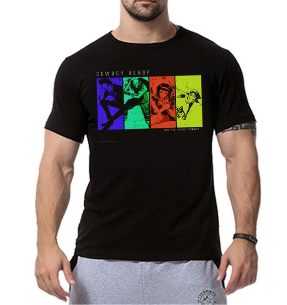 cowboy bebop rainbow shirt