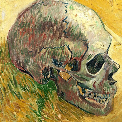 Vincent Van Gogh Skull 17 Van Gogh Wall Art Skull Print Etsy Hong Kong