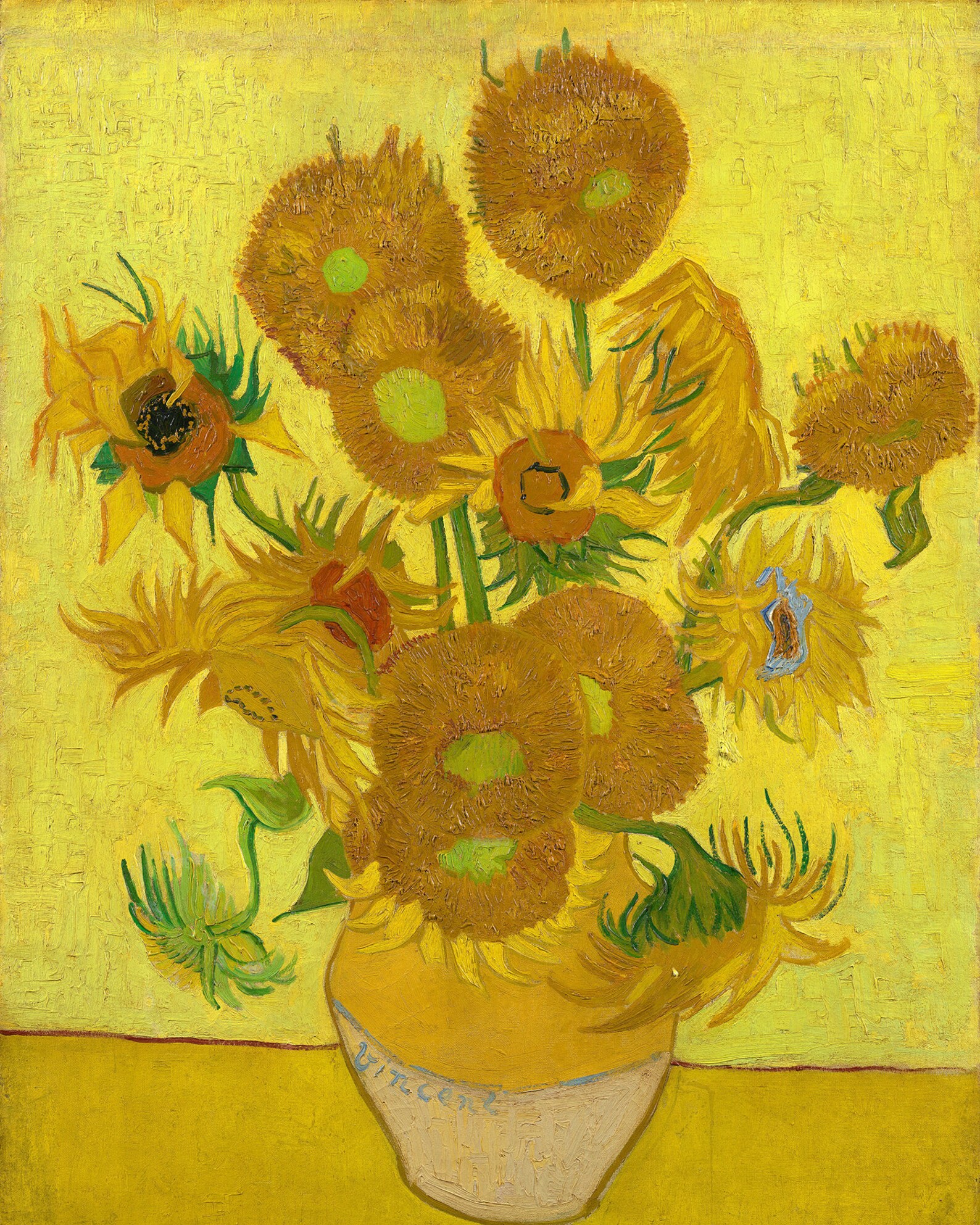 Van Gogh Yellow Sunflowers Vincent Van Gogh Print Vangogh Etsy