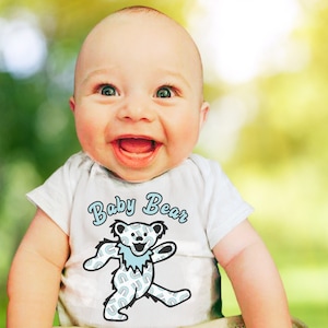 Baby Bear, Dead Bear, Grateful Dead, Dead Head, Toddler, Baby,  Infant Fine Jersey Tee