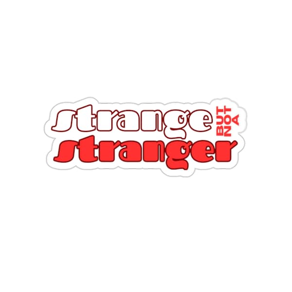 Talking Heads "Strange But Not A Stranger" sticker decal indoor outdoor