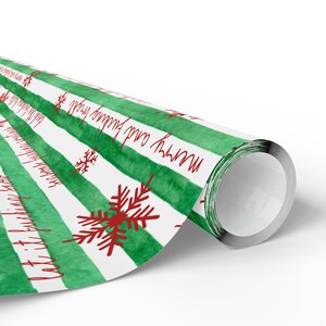 Swear Word Holiday Wrapping Paper Wrapping Papers | Adult Funny Curse Word Gift Wrap image 3