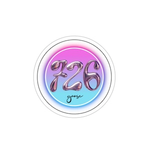 Goose &quot;726&quot; sticker decal indoor outdoor