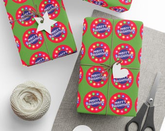Wrapping Papers - Merry Phishmas Gift Wrap, Holiday Paper for Phish Phans, Festive Wrapping Sheets, Christmas Gift Wrap, Decorative Gift