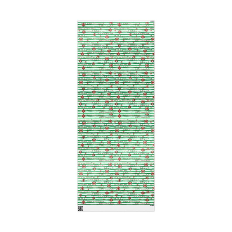 Swear Word Holiday Wrapping Paper Wrapping Papers | Adult Funny Curse Word Gift Wrap image 19