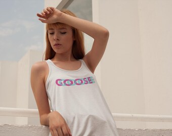 Goose Trippy Letters, The band, Lot, fan art, Women's Flowy Racerback Tank