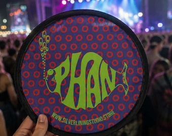 Foldable Disk Fan, Phish, Phan, Festival, lot, concert, frisbee