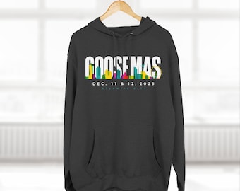 Goosemas 2026, Atlantic City, Goose the band, Unisex, lot, Three-Panel Fleece Hoodie