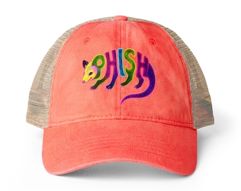 Phish, Possum, lot, phan Women's Washed Mesh-Back Cap