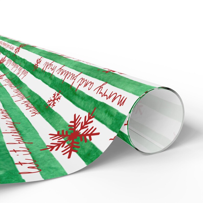 Swear Word Holiday Wrapping Paper Wrapping Papers | Adult Funny Curse Word Gift Wrap image 9