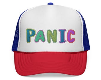 Panic, WSP, Widespread Trucker Hat - Foam Cap for Festival and Show, Unisex Lot Accessory