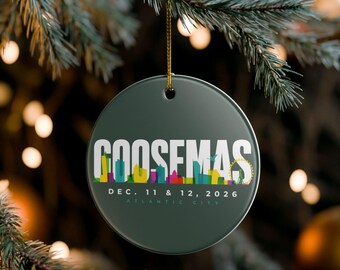 Goosemas, 2026, Goose the Band, Atlantic City Skyline, Fan gift, Ceramic Decoration Ornament, (1pc)