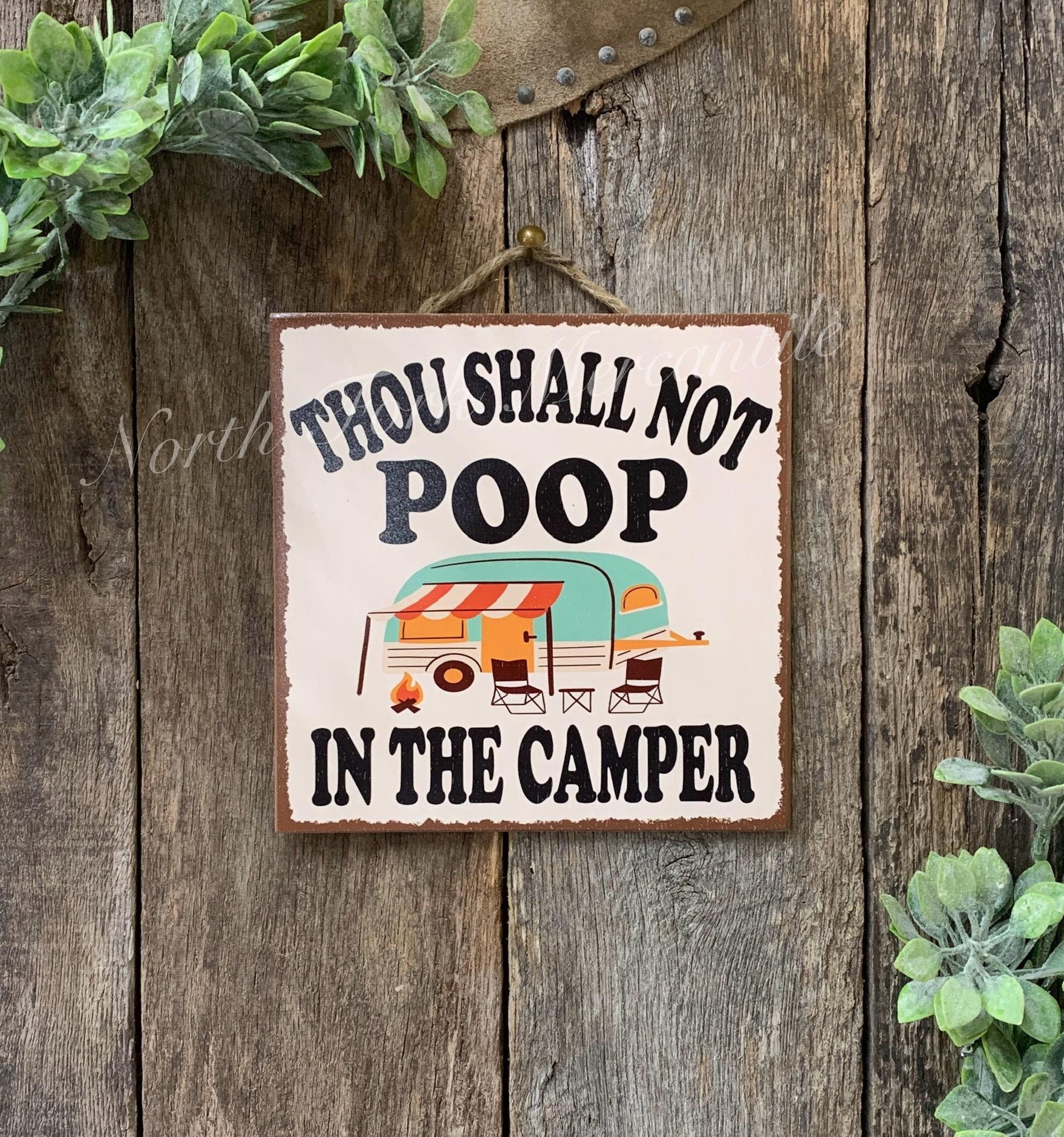 Thou Shall Not Poop In The Camper T-Shirt Camping Lovers Thou Shall Not Poop In The Camper T-Shirt Camping Lovers