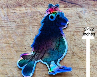 Crow Sticker, Raven Sticker, Gothic Sticker, Crow Decal, Raven Decal