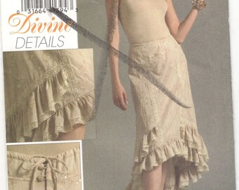 1979 Size 6 Vogue 7305 Vintage Uncut Sewing Pattern Skirt with Length Variations