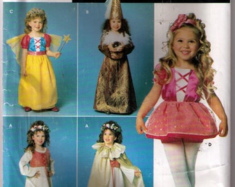 Uncut Simplicity 0678 Sewing Pattern,Snow White, Princess, Garden Fairy, Sprite, Renaissance Dress, Halloween Costumes Size 3 to 8
