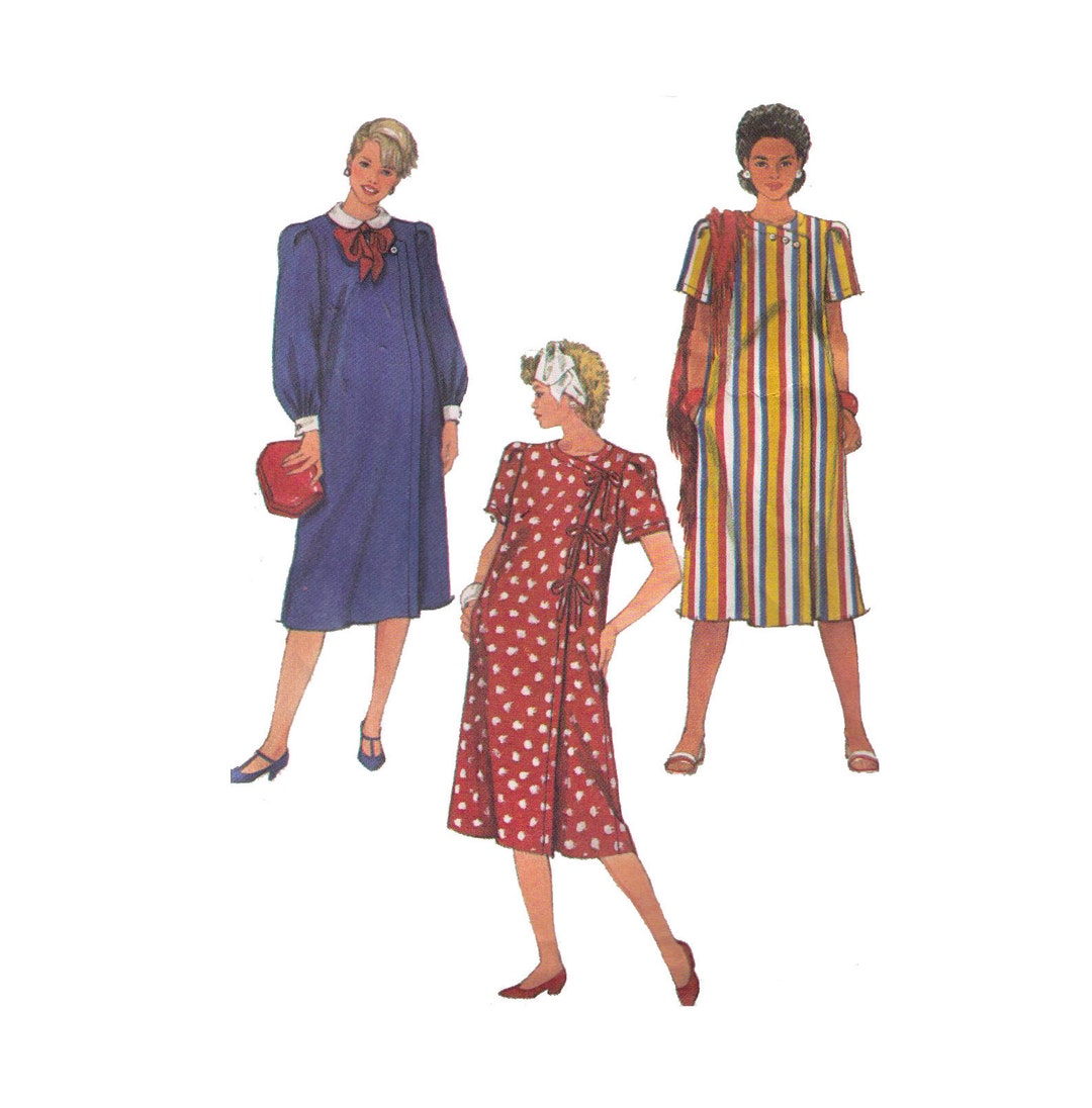 Simplicity 7568, 80s Sewing Pattern, Size 12 Asymmetrical Dress, Long ...