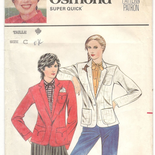 Butterick 3042 Sewing Pattern, Marie Osmond Design, Misses' Jacket, Size 12-14-16