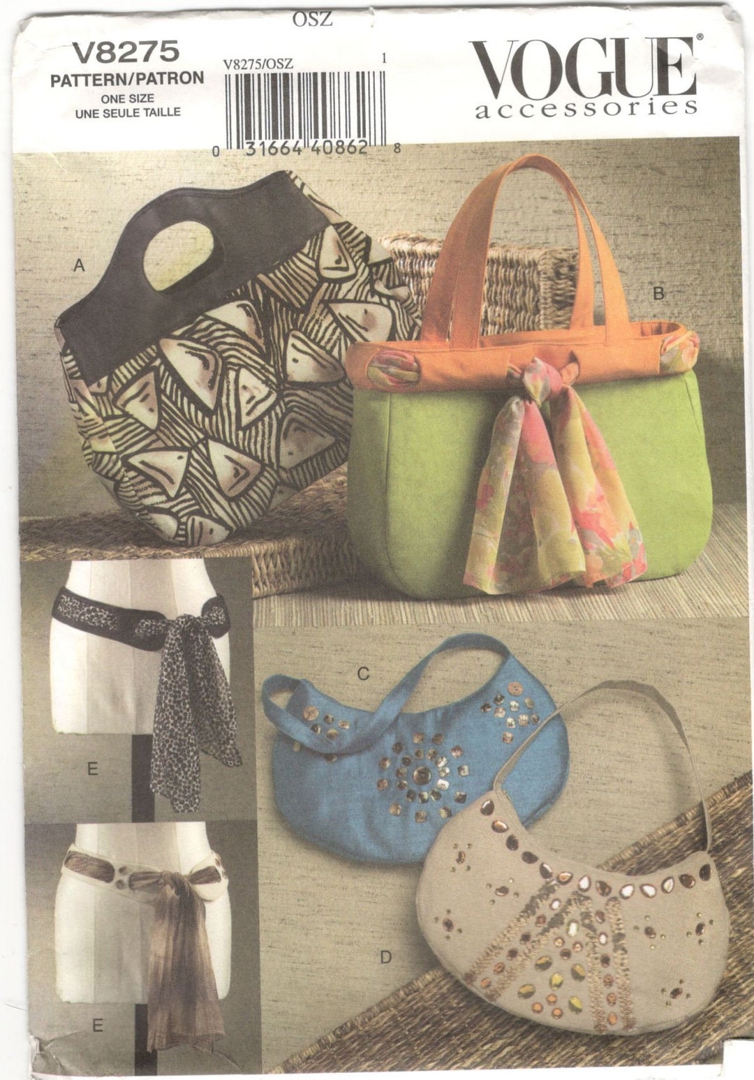 Vogue Patterns 8942 Bags