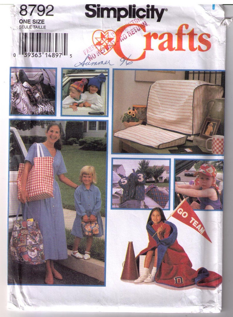 Uncut And Ff Simplicity 8792 90s Sewing Pattern Gift Image 0