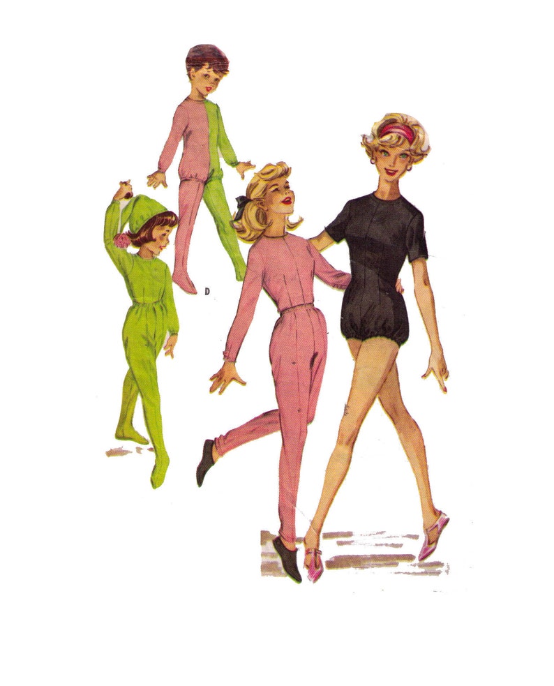 McCall/'s 2424 80s sewing pattern body suit pattern size 6 children/'s leotard pattern leggings pattern