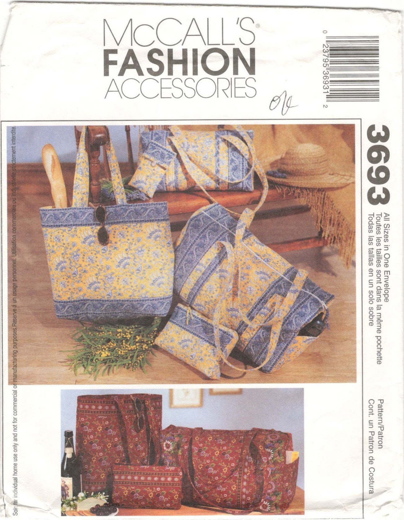 Mccalls bag patterns hotsell