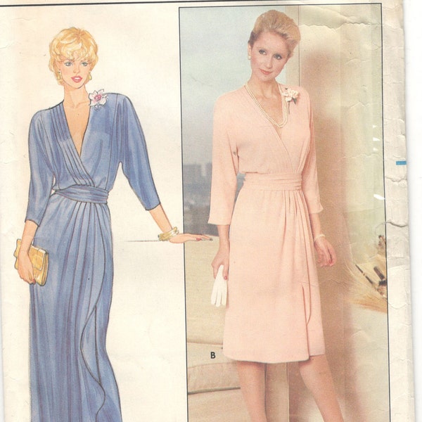 Butterick 4800; ca. 1980s; Misses' Dress and Cummerbund, Size 10. Vintage Pattern.