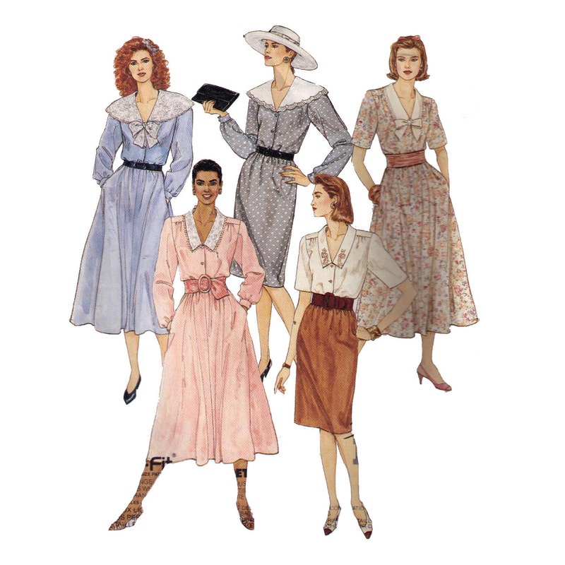 1980s Dress Pattern Etsy