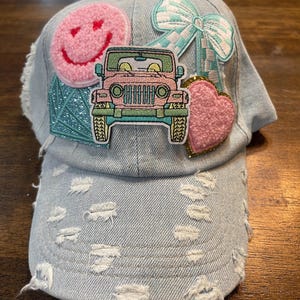 Jeep Distressed Denim Cap