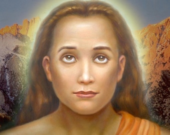 Mahavatar Babaji from Autobiography of a Yogi, Art Print from Painting