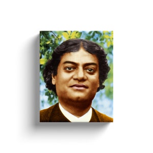 Fine Art Portrait Of Swami Vivekananda Printed On Wrapped Canvas. Artwork Is Ready To Be Hung On Your Wall.