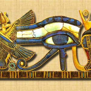 The Eye of Horus transformed into the Eye of Ra