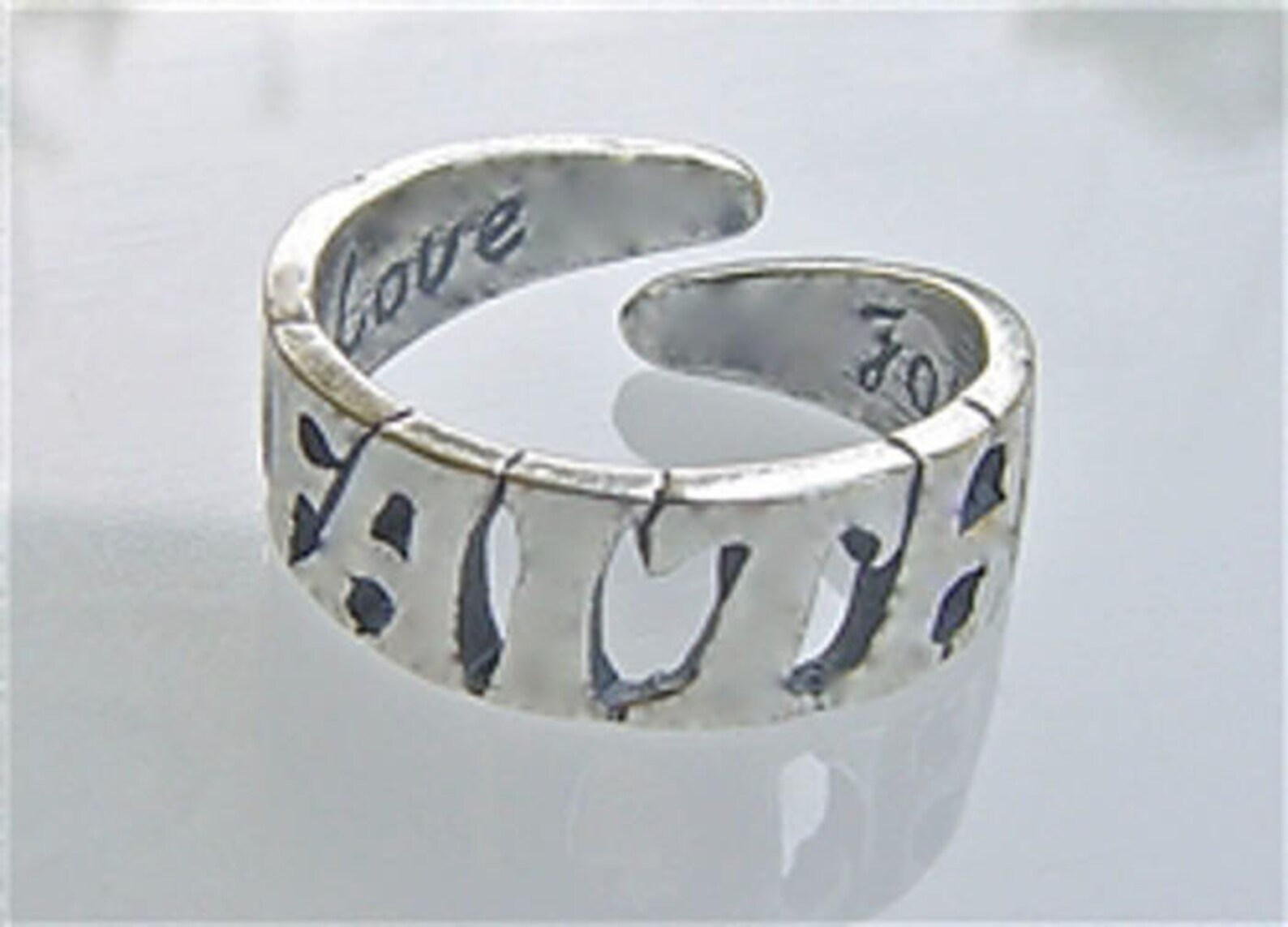 Faith Ring in Sterling Silver Etsy
