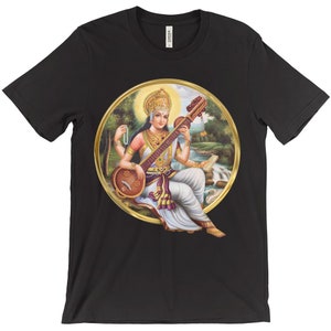 Sri Saraswati, Goddess Of The Arts. Hearts For Love T-Shirts