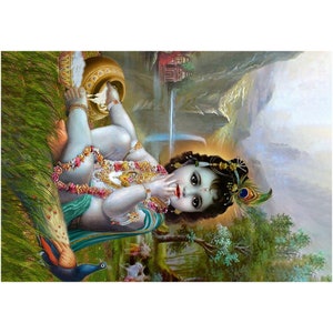 Krishna, Child Divine, Baby Krishna Or Butter-Loving Bala Krishna. Fine Art Print On Professional Photographic Paper (10 Sizes)