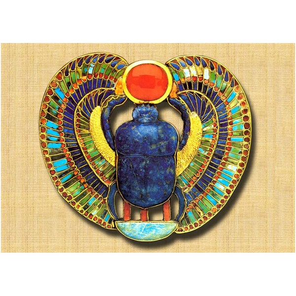 The Egyptian Scarab, Symbol Of Transformation & Protection. Professional Quality Print.