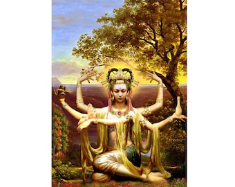Goddess Quan Yin, Mother Of Compassion. Hearts For Love Greeting Cards For All Occasions