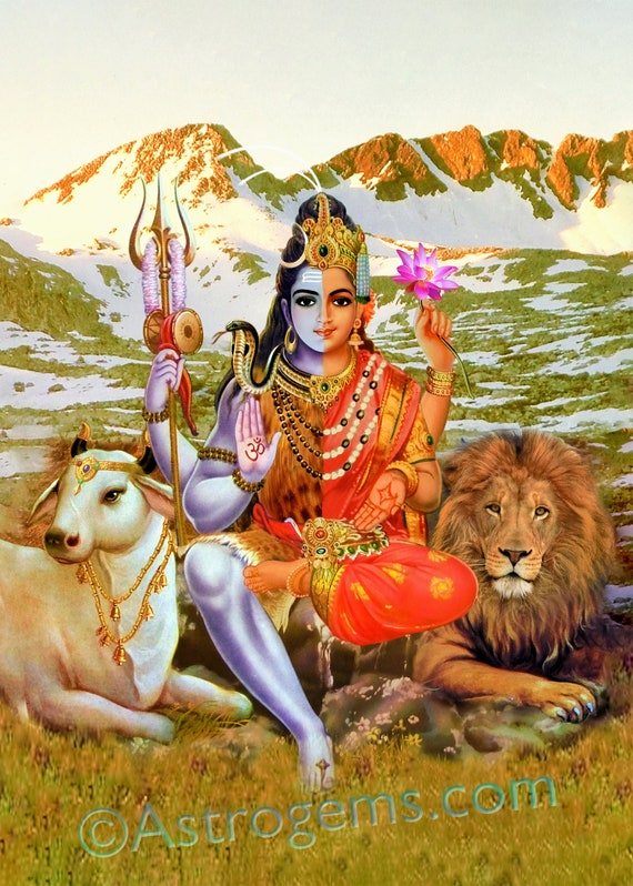 Shiva & Shakti Divine Primordial Oneness the Perfect Unity Etsy