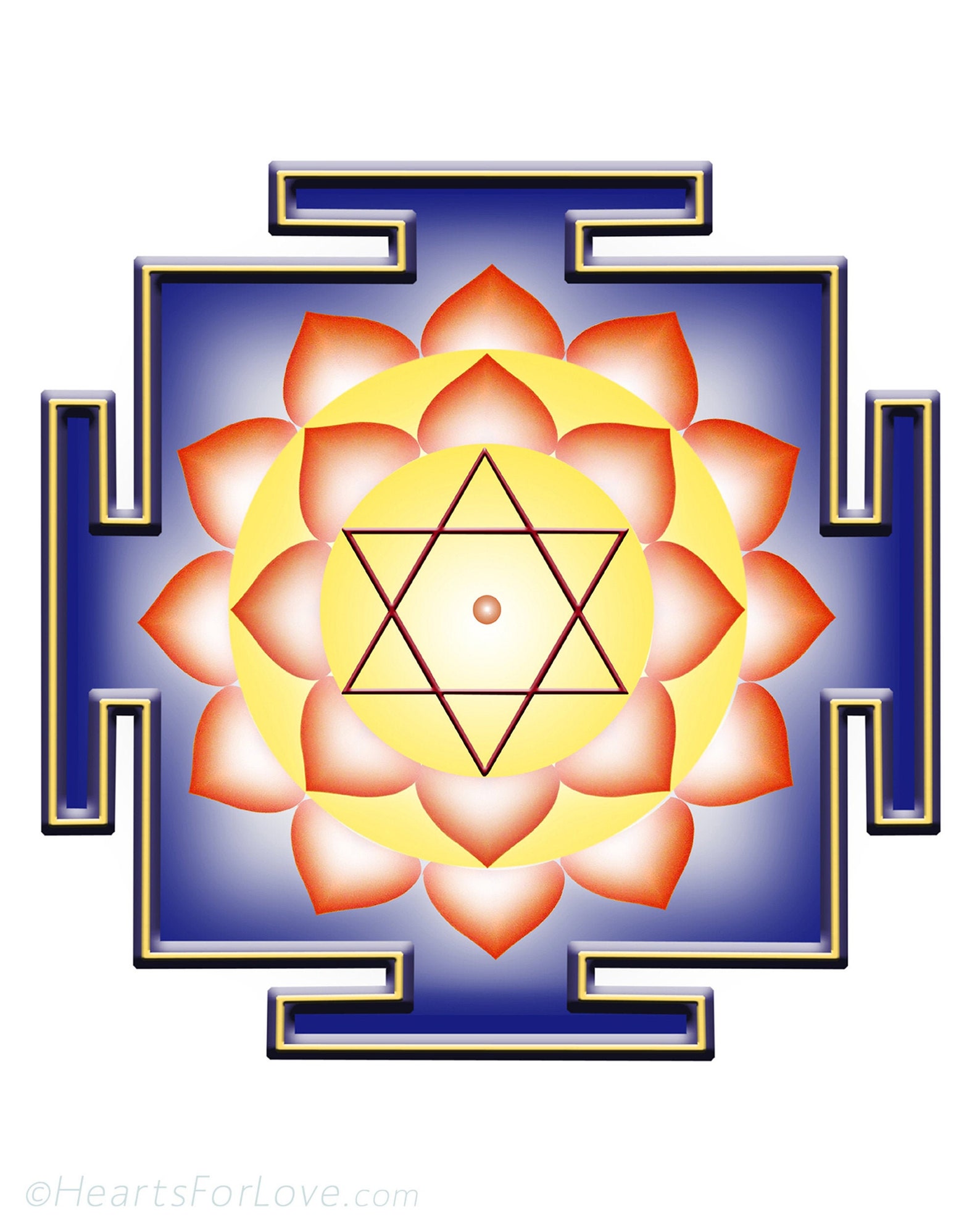 Шри янтра схема