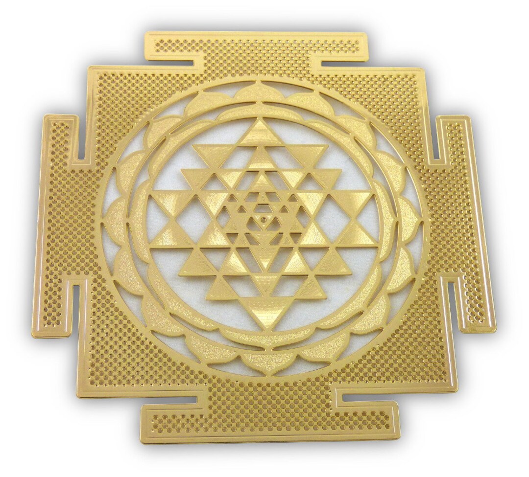 Bermad Modstand Advarsel Sri Yantra Symbol 18 K Gold-plated in 4 Sizes YA-48 - Etsy