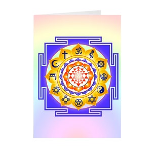 Le Yoga Yantra, Unifiant Tous les Chemins. Cartes de vœux Hearts For Love pour toutes les occasions
