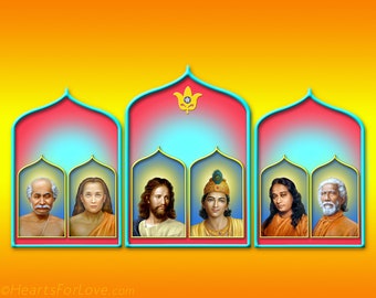 Altar puja image for meditators on the path of enlightenment and Self-realization