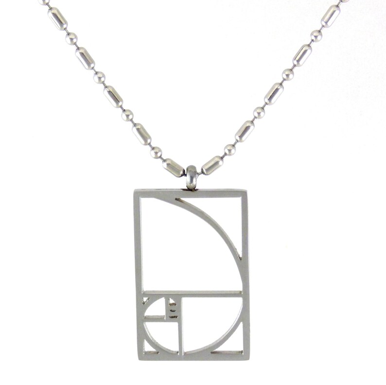 The Golden Ratio Sacred Geometry Pendant and Chain Stainless Etsy