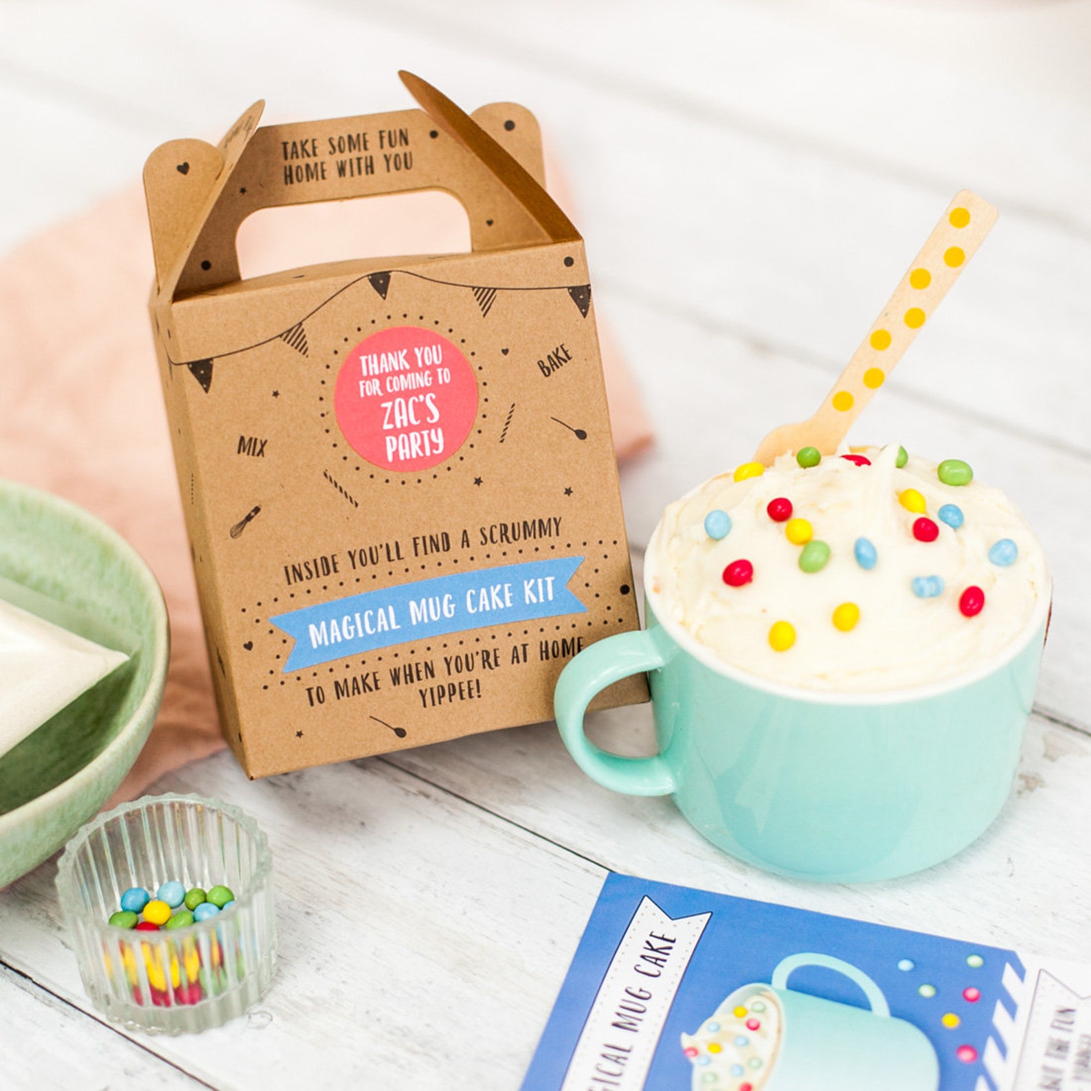 Magic Mug Cake Kit Party Bag Etsy UK