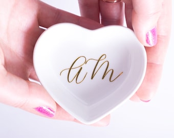 Personalized Ring Dish Personalized Bridesmaid Gifts Bridesmaid Jewelry Box Personalized Jewelry Dish Monogram Ring Dish