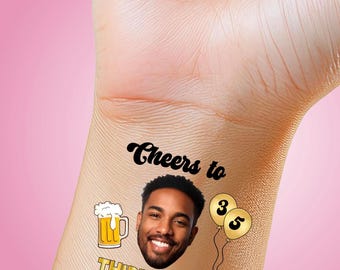 Personalized Birthday Face Tattoos: Custom Party Favors