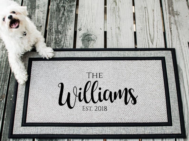 Custom Last Name Door Mat Doormat Mat Door Etsy