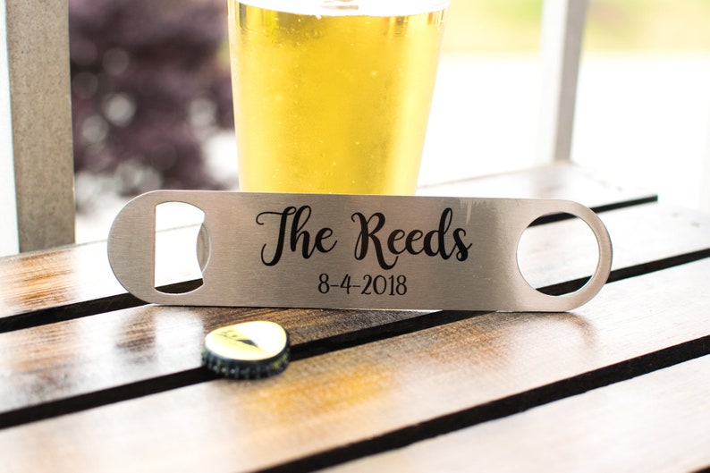 Wedding Bottle Opener Custom Bottle Opener Personalized Etsy