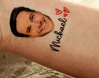 Groom Face Temporary Tattoos: Bachelorette Party Favor