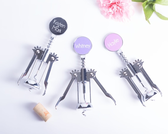 Personalized Wine Opener – Custom Corkscrew, Bridesmaid Gift